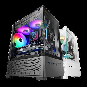 TACENS Kabinet - Mini Tower - Micro-ATX, Mini-ITX - 197 mm - 388 mm - 304 mm - Sort