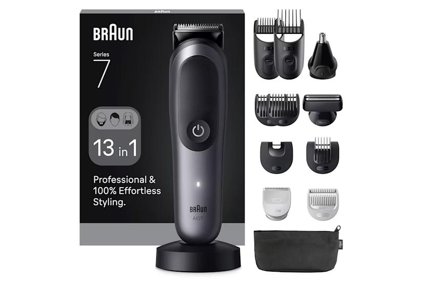 Braun AIO7560 skæg- og hårtrimmer Sort, Grå 14 Lithium-Ion (Li-Ion)