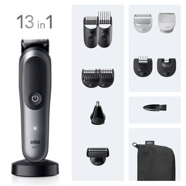 Braun AIO7560 skæg- og hårtrimmer Sort, Grå 14 Lithium-Ion (Li-Ion)