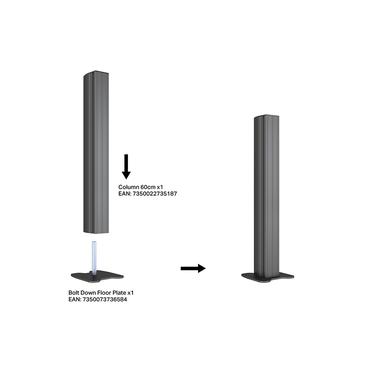 Multibrackets M Pro Series monteringskomponent - svart