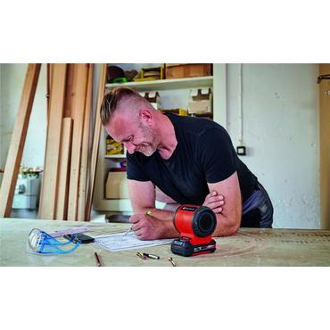 Einhell TC-SR 18 Li BT - Solo Sort, R&oslash;d 3 W