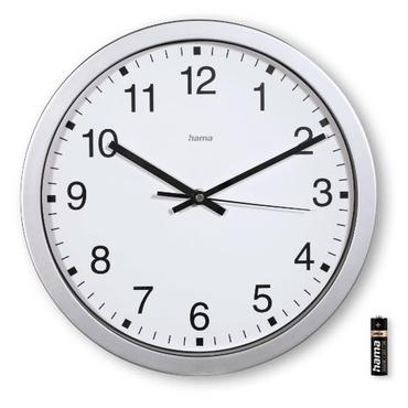 Hama Mallorca Kvartsur Rund Sølv, Hvid
