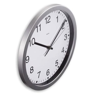 Hama Mallorca Kvartsur Rund Sølv, Hvid