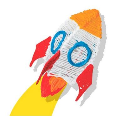 3Doodler Filament Start+ 250 neonrot neonorange neongruen neongelb neonpink\"\"Neon Komposterbar plast Fluorescerende grøn, Fluorescerende orange, Fluorescerende pink, Fluorescerende rød, Fluorescerende gul 1 g