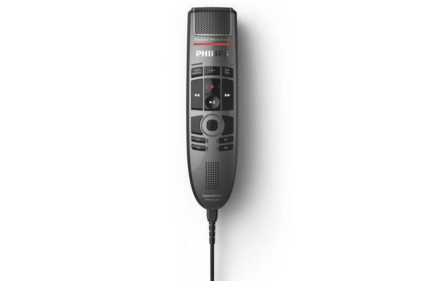 Philips SpeechMike Premium Touch SMP3700 Højttalermikrofon Kabling Sort Grå