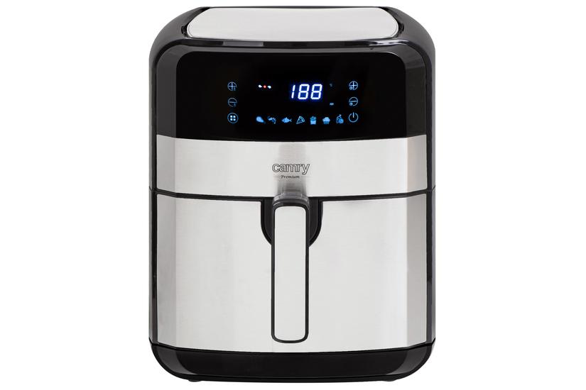 Camry Premium CR 6311 frituregryde Enkelt 5 L Enkeltstående 2500 W Varmluftsteger Sort, Rustfrit stål