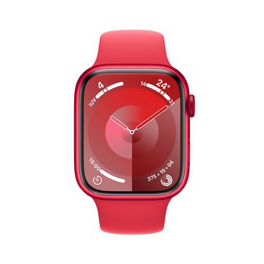 Apple Watch Series 9 (GPS + Cellular) (PRODUCT) RED - r&oslash;d aluminium - smart ur med sportsb&aring;nd - r&oslash;d - 64 GB
