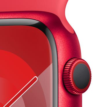 Apple Watch Series 9 (GPS + Cellular) (PRODUCT) RED - r&oslash;d aluminium - smart ur med sportsb&aring;nd - r&oslash;d - 64 GB