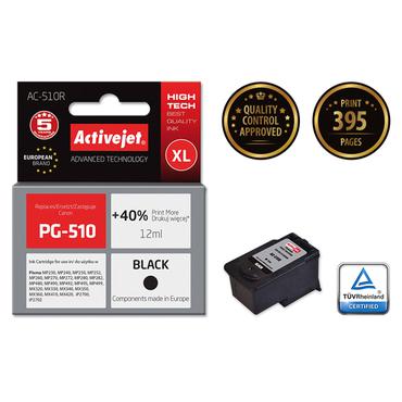 Activejet AC-510R Ink (erstatning for Canon PG-510; Premium; 12 ml; sort)