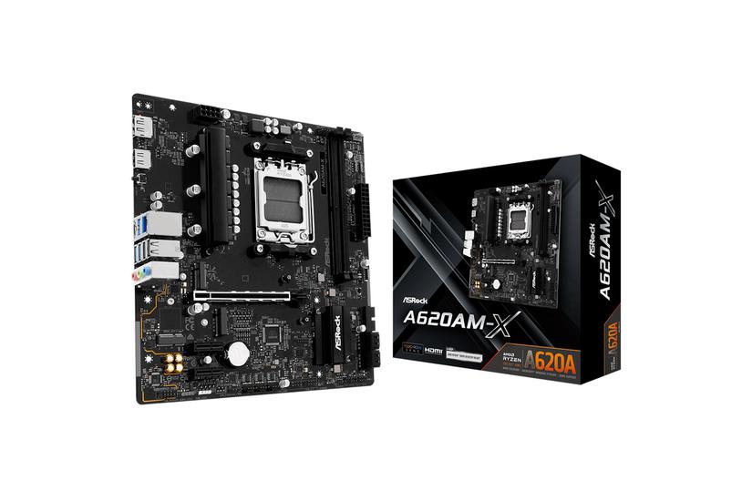 ASRock Moderkort - AMD A620A - AM5-sockel - micro ATX - DDR5-SDRAM