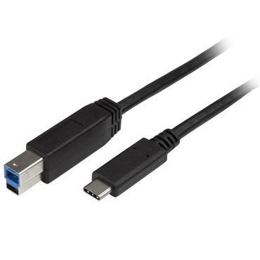 StarTech.com USB C to USB B Printer Cable - 6 ft / 2m - USB C Printer Cable - USB C to USB B Cable - USB Type C to Type B (USB315CB2M) - USB-kabel - 24 pin USB-C til USB Type B - 2 m