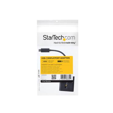StarTech.com USB C to DVI Adapter - Black - 1920x1200 - USB Type C Video Converter for Your DVI D Display / Monitor / Projector (CDP2DVI) - video / USB adapter - 24 pin USB-C til DVI-I