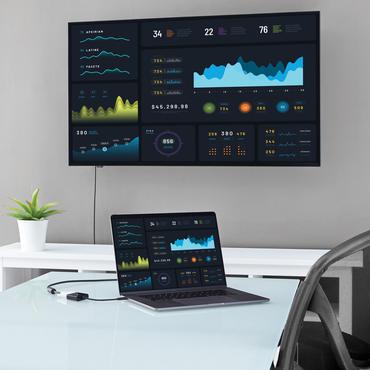 StarTech.com USB C to DVI Adapter - Black - 1920x1200 - USB Type C Video Converter for Your DVI D Display / Monitor / Projector (CDP2DVI) - video / USB adapter - 24 pin USB-C til DVI-I