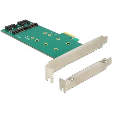 Delock PCI Express Card > 2 x internal M.2 - lagringskontrol - M.2 Card / SATA 6Gb/s - PCIe x1