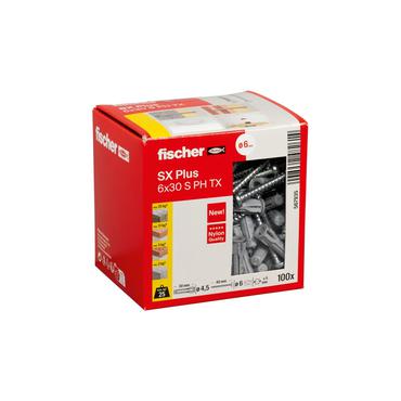 Fischer 567935 skrueanker og v&aelig;gudtag 100 stk Skrue og v&aelig;gstiks&aelig;t