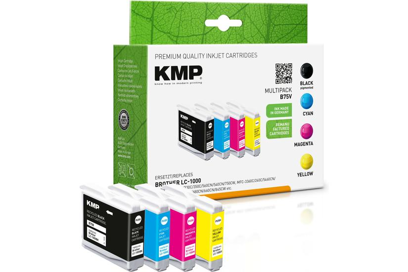 KMP 1035,4005 bl&auml;ckpatron 4 st Kompatibel Svart, Bl&aring;, Magenta, Gul