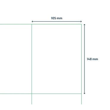 A4 label 105x148 mm. 4 labels