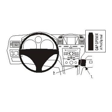 Brodit ProClip Angled mount - montering för mobiltelefon