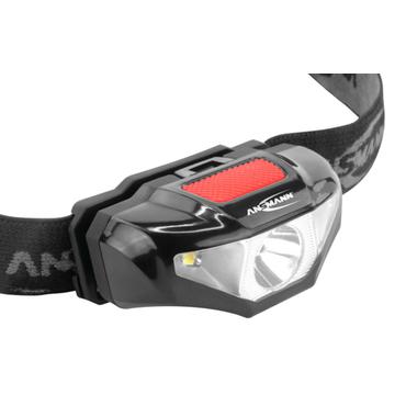 Ansmann HD70B Sort Hovedbånd lommelygte LED