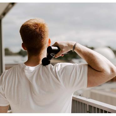 Swedish Posture Massage Gun Mini Recovery massageapparat Universel Sort