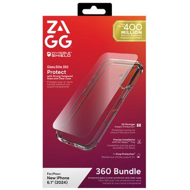 Zagg InvisibleShield Glass Elite 360 - baksidesskydd f&ouml;r mobiltelefon