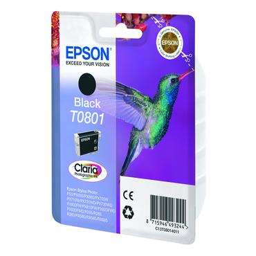 Epson T0801 - svart - original - bl&auml;ckpatron