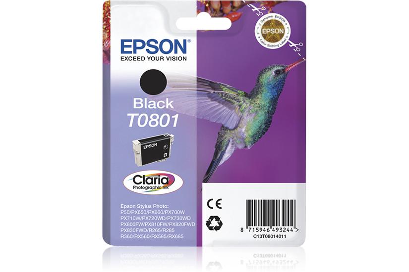 Epson T0801 - svart - original - bl&auml;ckpatron