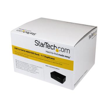 StarTech.com Dual Bay USB 3.0 Duplicator and Eraser Dock for 2.5" & 3.5" SATA SSD HDD