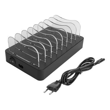 DELTACO DPS-0201 laddningsstation - 6 x USB, 2 x USB-C - 75 Watt