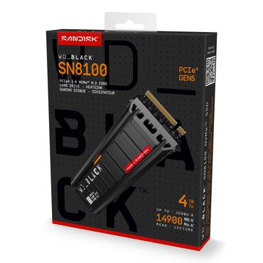 SSD BLACK SN8100 4TB NVMe M.2 Heatsink