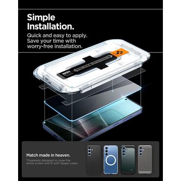 SZKŁO PRYWATYZUJĄCE SPIGEN GLAS.TR &rdquo;EZ FIT&rdquo; HD 2-PACK GALAXY S24 / S25 PRIVACY