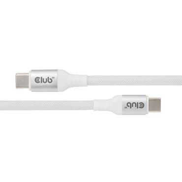 CLUB3D CLUB 3D USB-C Magnetic-Coil Cable White USB-kabel 2 m USB C Hvid