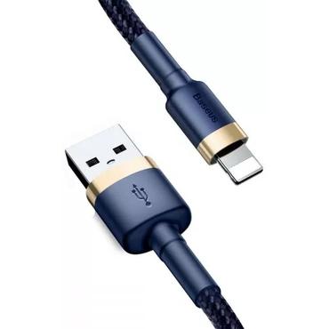 Kabel USB Baseus Cafule Lightning Cable 200cm Navy Blue/gold
