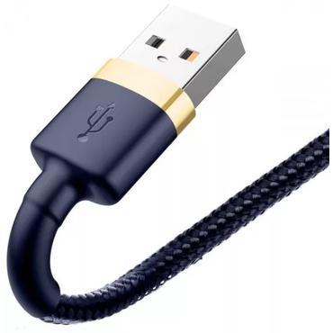 Kabel USB Baseus Cafule Lightning Cable 200cm Navy Blue/gold