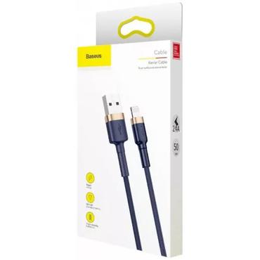 Kabel USB Baseus Cafule Lightning Cable 200cm Navy Blue/gold