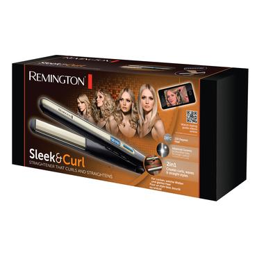 Remington Style Inspirations S6500 Sleek & Curl Straightener - h&aring;rstyler