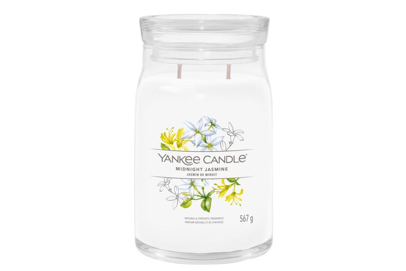 Yankee Candle Midnight Jasmine vokslys Cylinder Jasmin, Neroli Hvid 1 stk