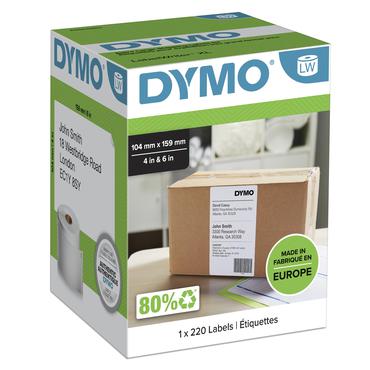 DYMO LabelWriter Extra Large Shipping Labels - shipping etiketter - 220 etikette(r) - 104 x 159 mm