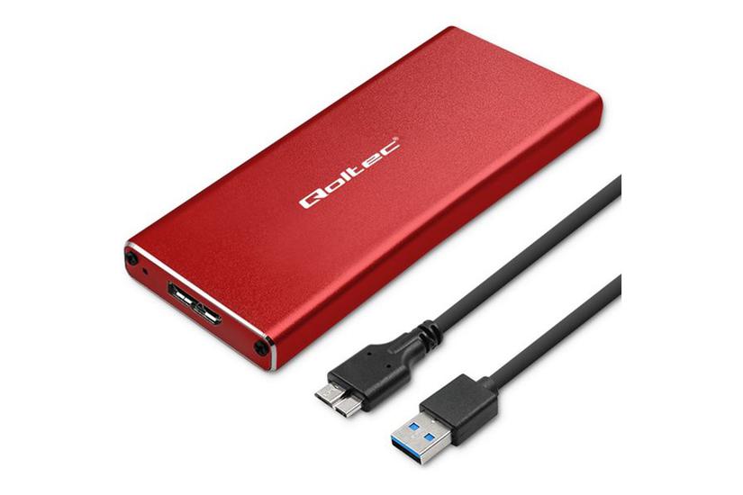 Qoltec - lagringspakning - NGFF - SATA 6Gb/s - USB 3.0