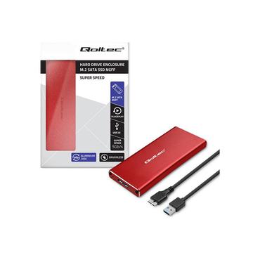 Qoltec - lagringspakning - NGFF - SATA 6Gb/s - USB 3.0