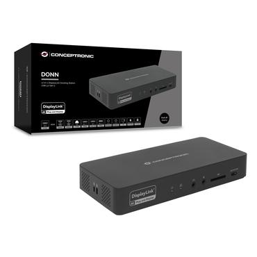 CONCEPTRONIC Dock 17-in-1 USB-C->HDMI,DP 4K/60Hz,GbE,USB-C