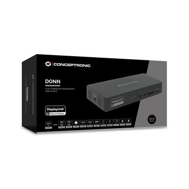 CONCEPTRONIC Dock 17-in-1 USB-C->HDMI,DP 4K/60Hz,GbE,USB-C