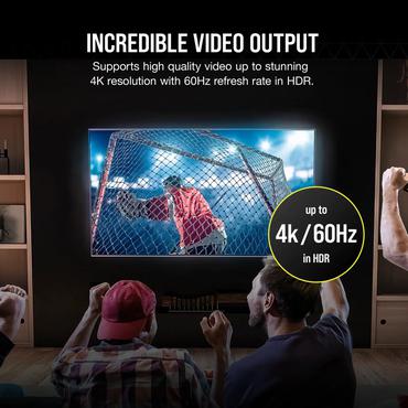 CORSAIR - DisplayPort-kabel - 24 pin USB-C till DisplayPort - 1 m