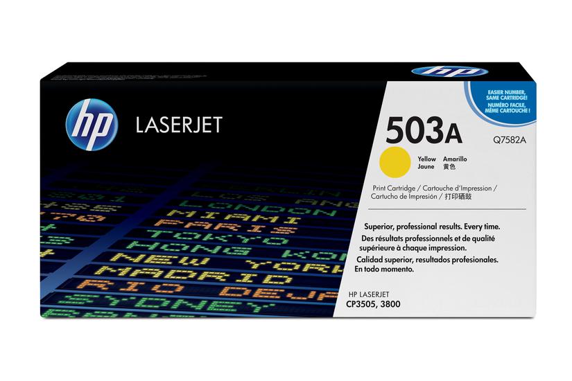 HP 503A - gul - original - LaserJet - tonerpatron (Q7582A)