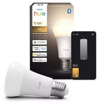 Philips Hvide Hue p&aelig;rer A60 - A60 p&aelig;re - 1100 - 1-pak