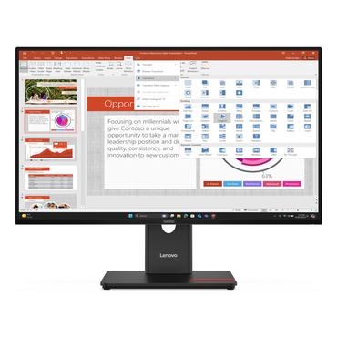 Lenovo ThinkVision T27-40 computersk&aelig;rm 68,6 cm (27") 1920 x 1080 pixel Fuld HD LED Sort