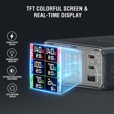 4smarts 540360 oplader til mobil enhed Universel Grå Vekselstrøm Hurtig opladning Indendørs