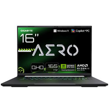 GIGABYTE AERO X16 1VH93DEC64AH laptop Copilot+ PC AMD Ryzen AI 7 350 40,6 cm (16") WQXGA 32 GB DDR5-SDRAM 1 TB SSD NVIDIA GeForce RTX 5060 Wi-Fi 6E (802.11ax) Windows 11 Home Grå