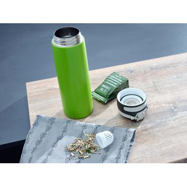 Leifheit 03277 rejsekrus 600 ml Sort, Grøn Rustfrit stål