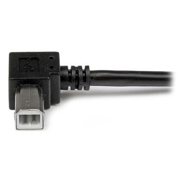 StarTech.com 3m USB 2.0 A to Right Angle B Cable Cord - 3 m USB Printer Cable - Right Angle USB B Cable - 1x USB A (M), 1x USB B (M) (USBAB3MR) - USB-kabel - USB Type B til USB - 3 m